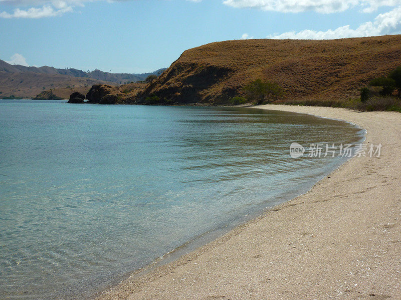 Gili Lawa，白色海滩-科莫多国家公园，印度尼西亚